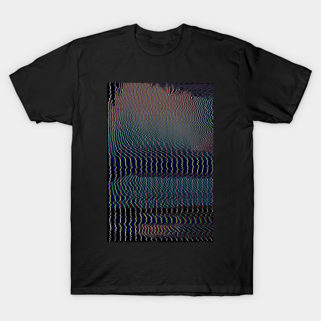 Lightning Glitch #2 - Contemporary Exclusive Modern Design T-Shirt by DankFutura